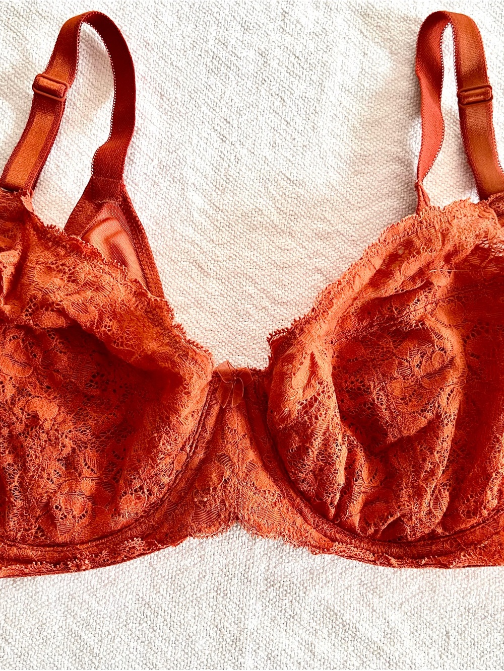 torrid Burnt Orange Lace Underwire Bra